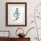 Inky Botanical III - Premium Framed Print - Distressed Barnwood Frame - Ready to Hang