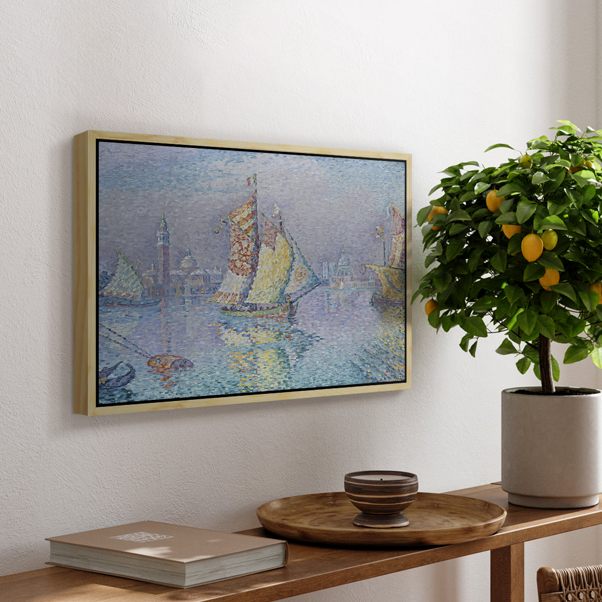 Venice, the Yellow Sail, 1904 - Floater Framed Canvas Print