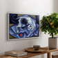 Cat Playing with a Ball, 1945-1950 - Floater Framed Canvas Print