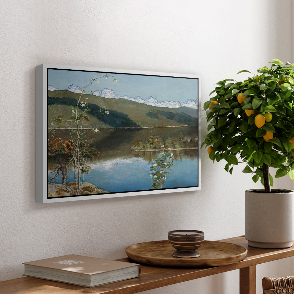 Thunderclouds on the Horizon, 1897 - Floater Framed Canvas Print