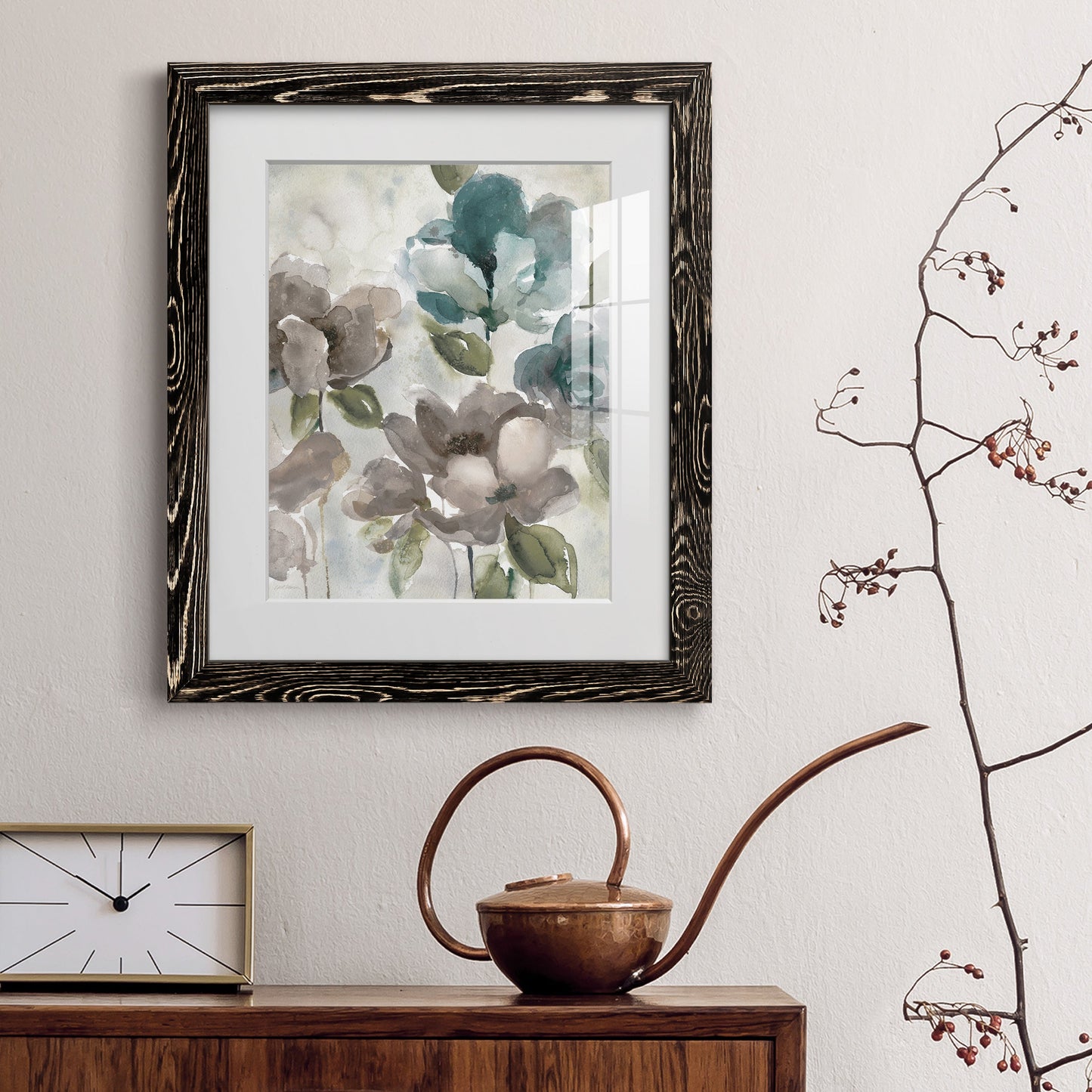 Topaz Garden II - Barnwood Framed Art Print