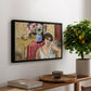 Woman Seated in an Armchair, c. 1920 - Floater Framed Canvas Print