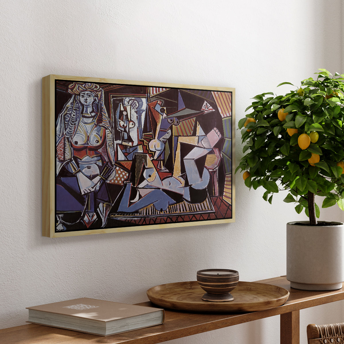 Women of Algiers (Version O), 1955 - Floater Framed Canvas Print