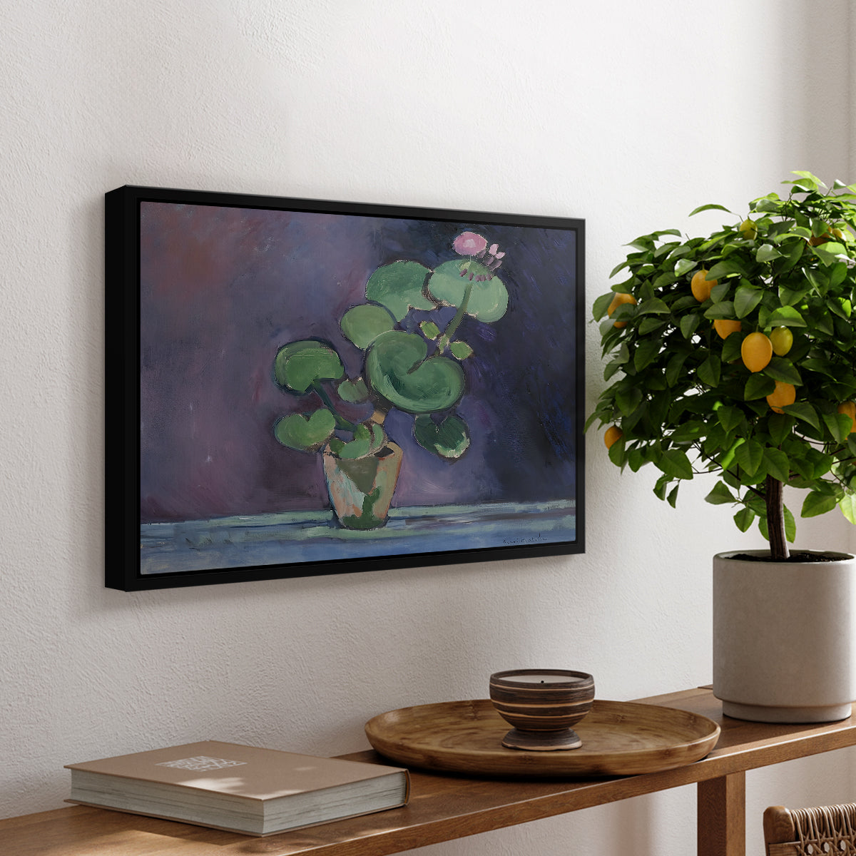Geranium, 1909 - Floater Framed Canvas Print