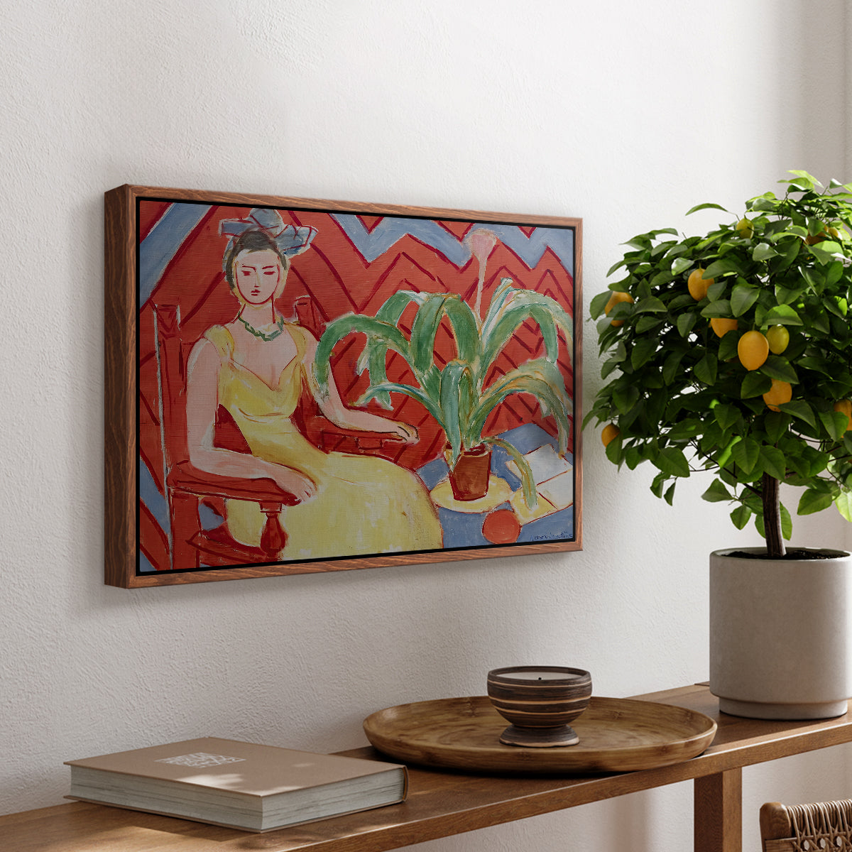 Michaella, 1943 - Floater Framed Canvas Print