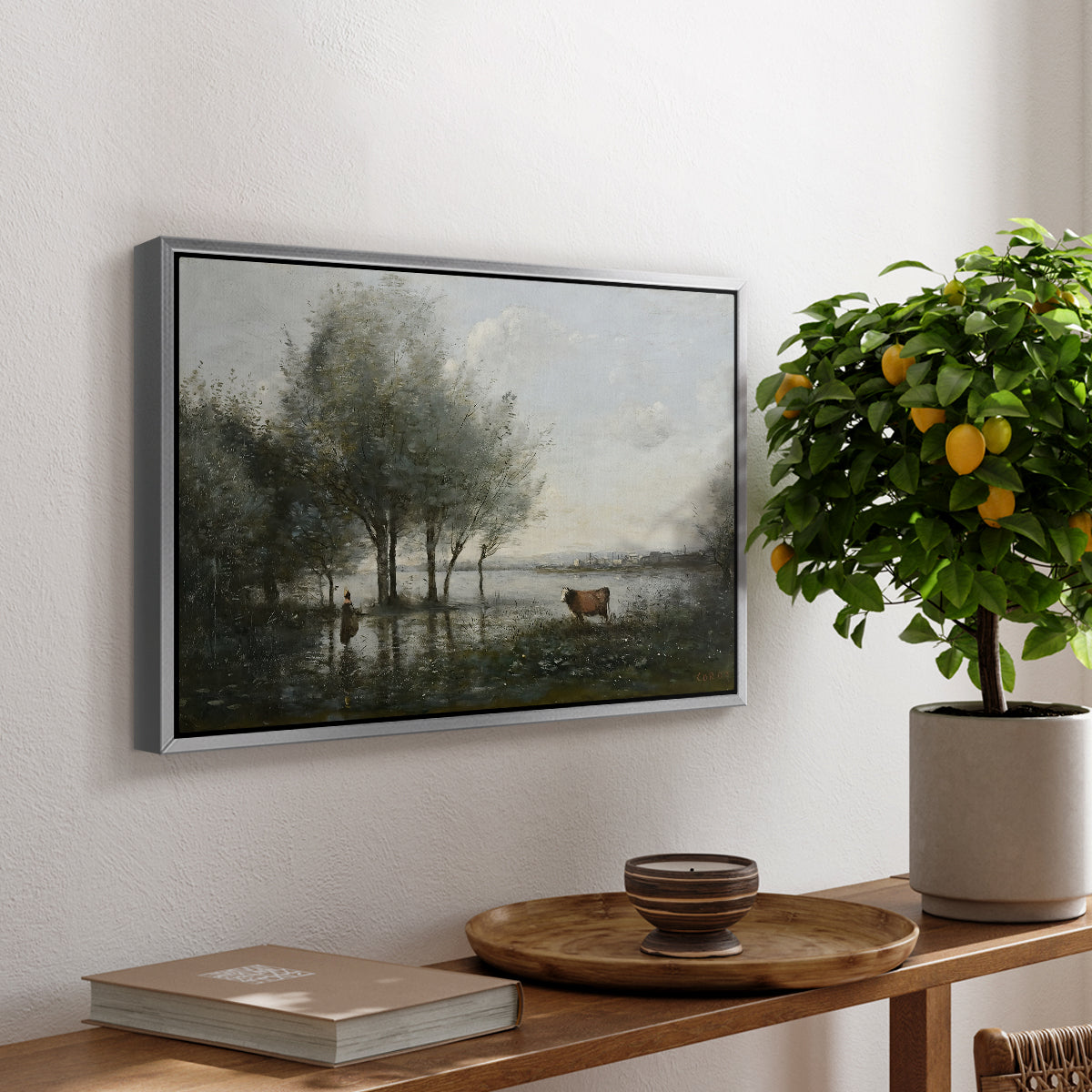 The Marsh (Le Marais), c. 1865-1870 - Floater Framed Canvas Print