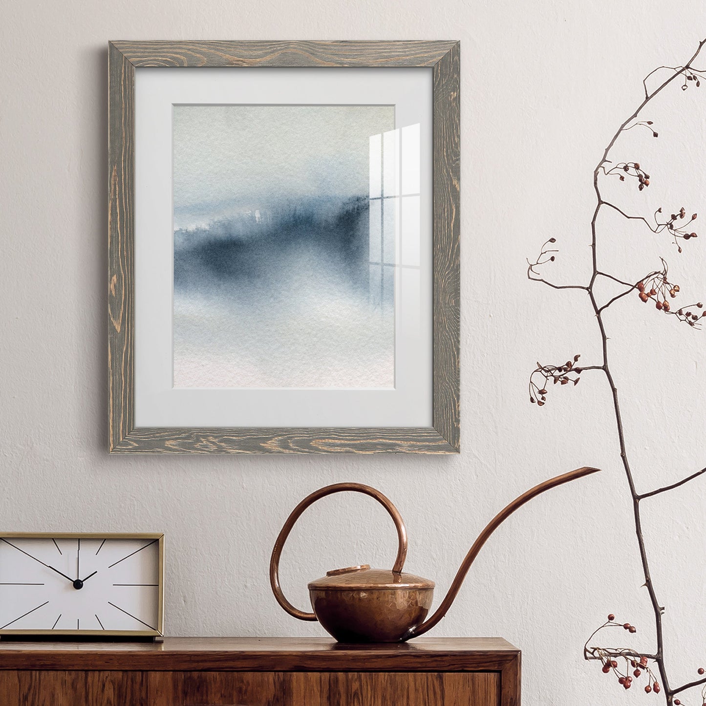 Summer Rain I - Premium Framed Print - Distressed Barnwood Frame - Ready to Hang