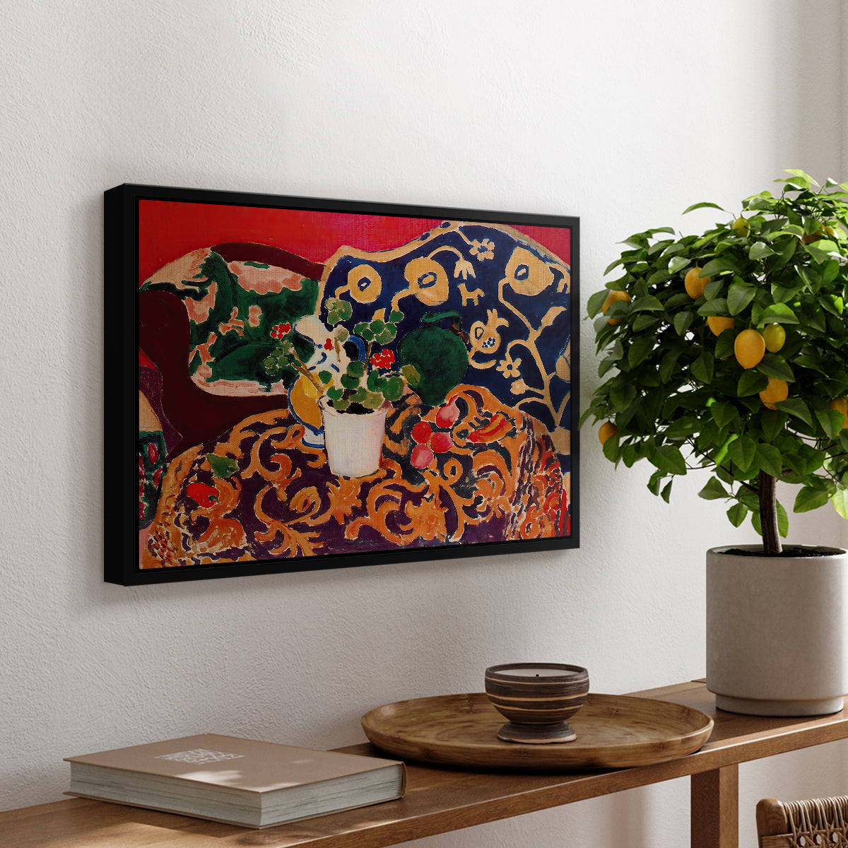 Spanish Still Life, c. 1910 - Floater Framed Canvas Print