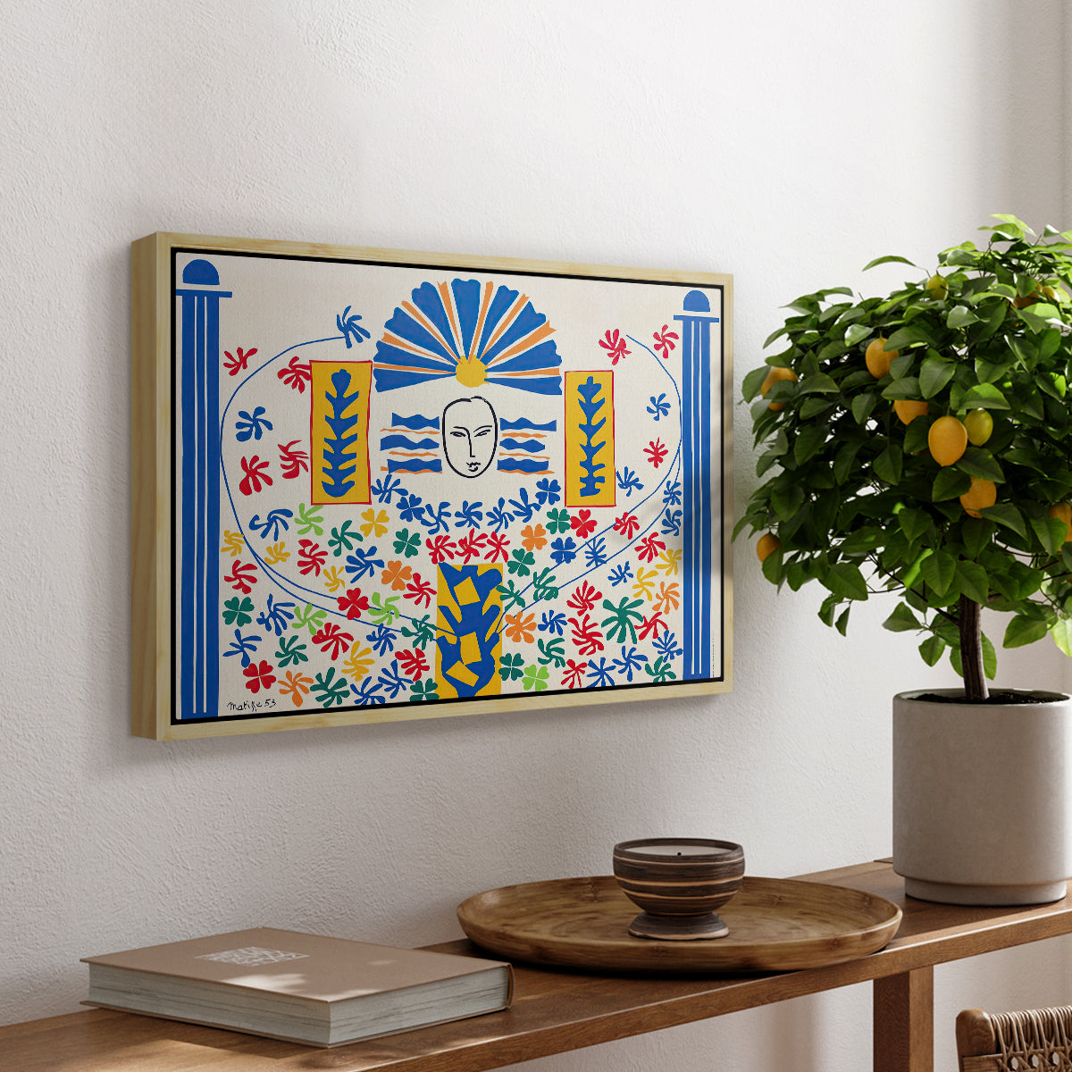 Apollo (Apollon), 1953 - Floater Framed Canvas Print