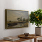 Barge below Flatford Lock, c. 1810 - Floater Framed Canvas Print