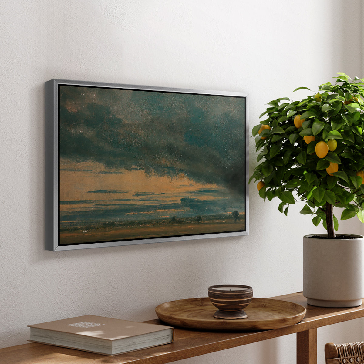 Cloud Study, c. 1821 - Floater Framed Canvas Print