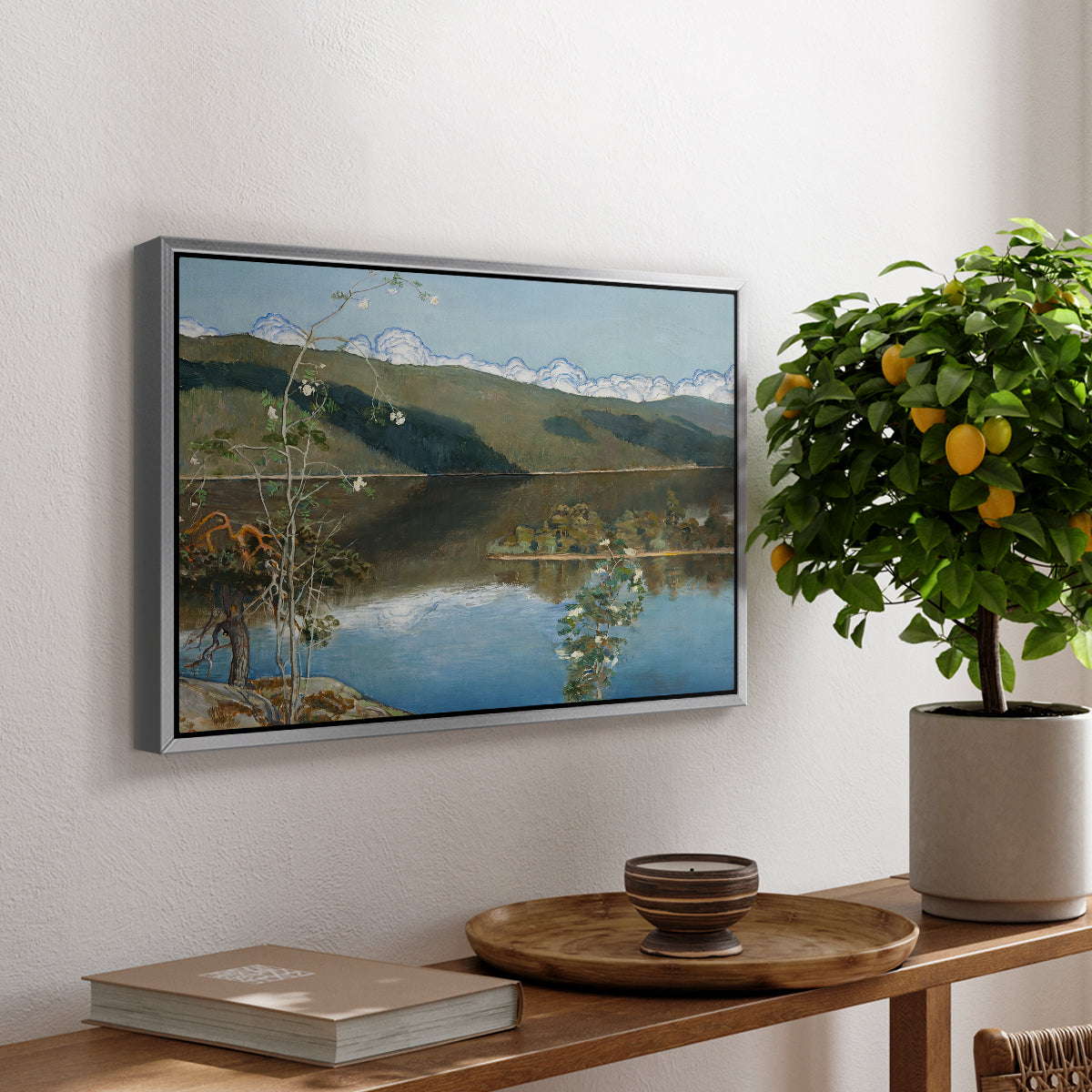 Thunderclouds on the Horizon, 1897 - Floater Framed Canvas Print