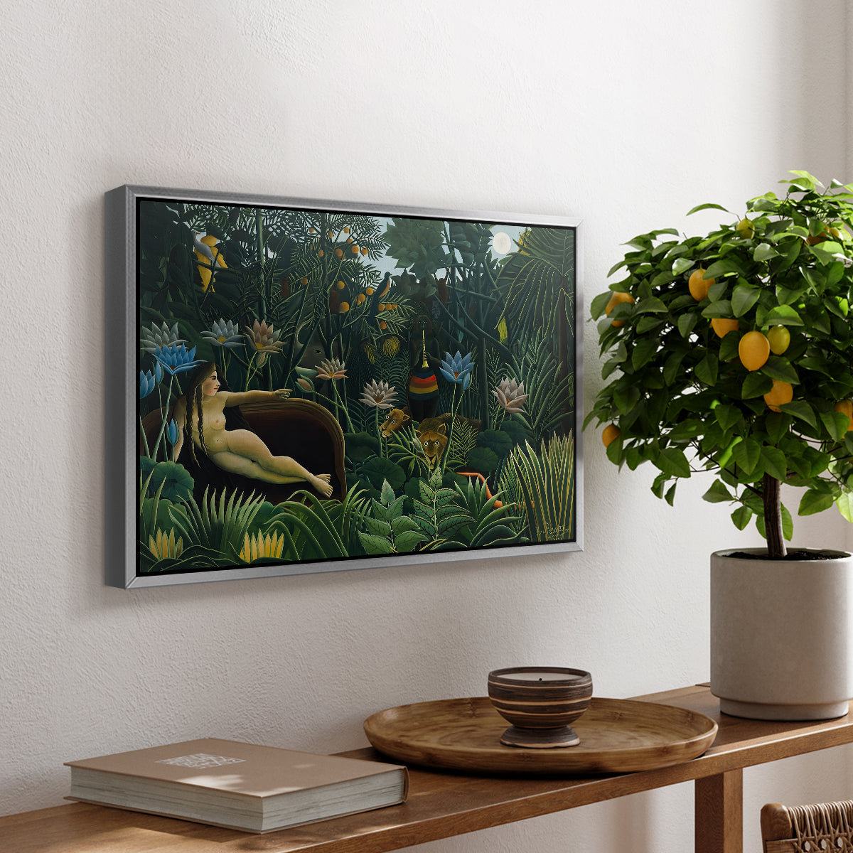 The Dream (Le Rêve), 1910 - Floater Framed Canvas Print