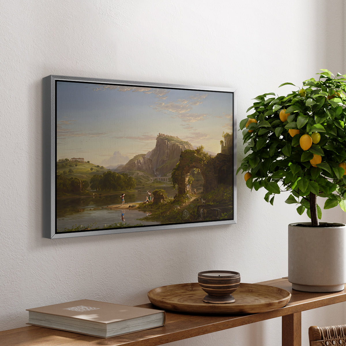 L'Allegro, 1845 - Floater Framed Canvas Print