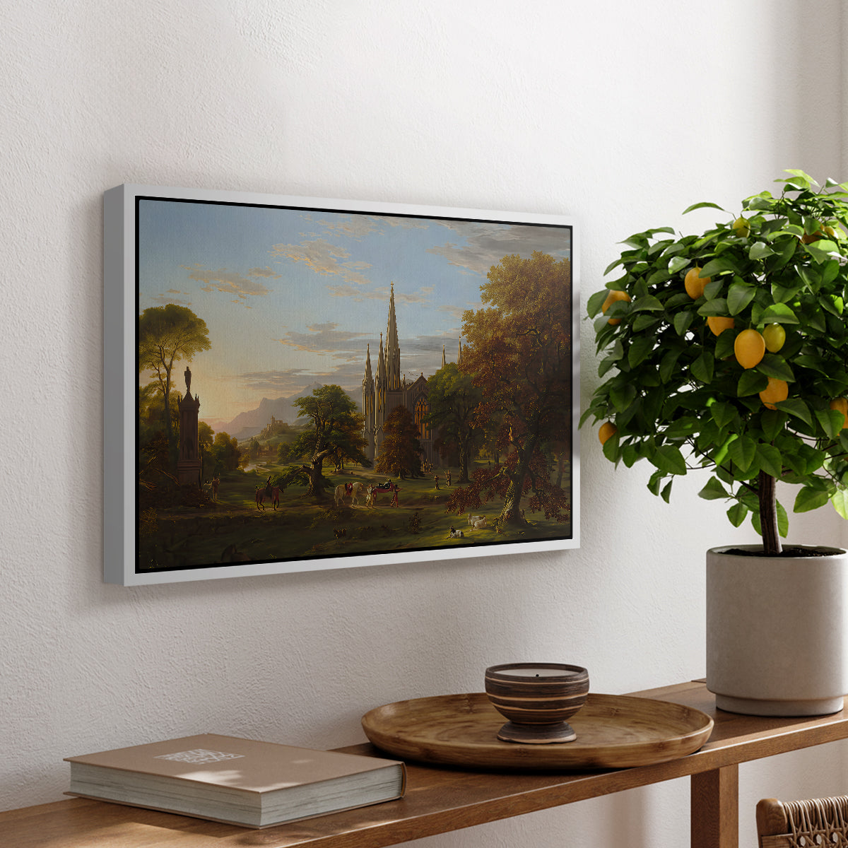 The Return, 1837 - Floater Framed Canvas Print