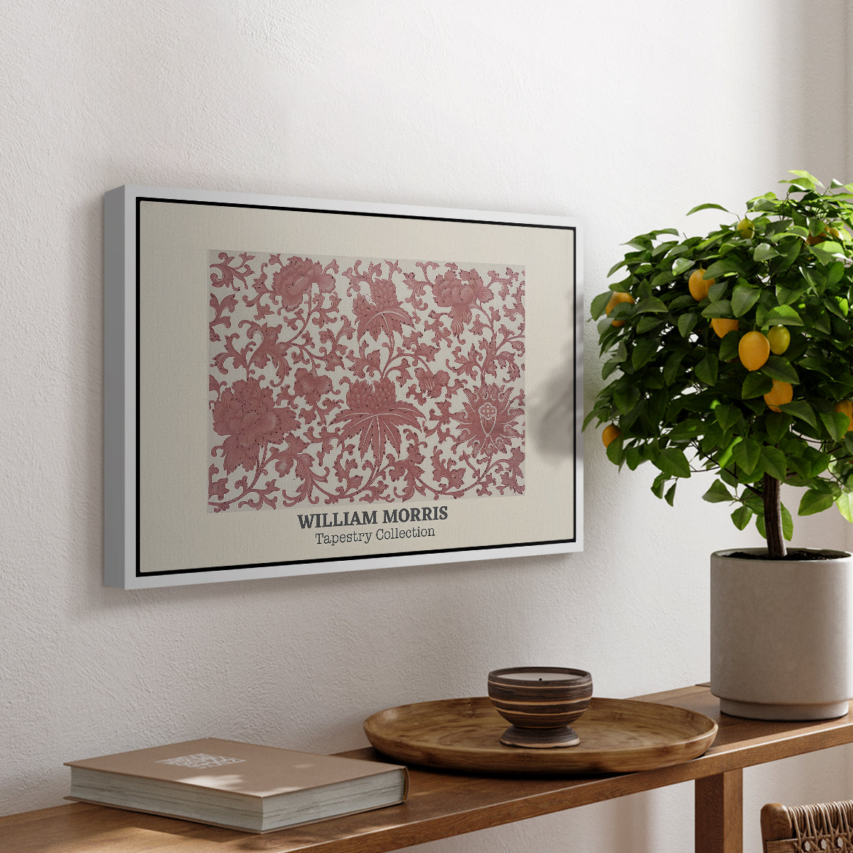 Examples of Chinese Ornament, Pl. XCIII (Morris Inspired), 1867 - Floater Framed Canvas Print
