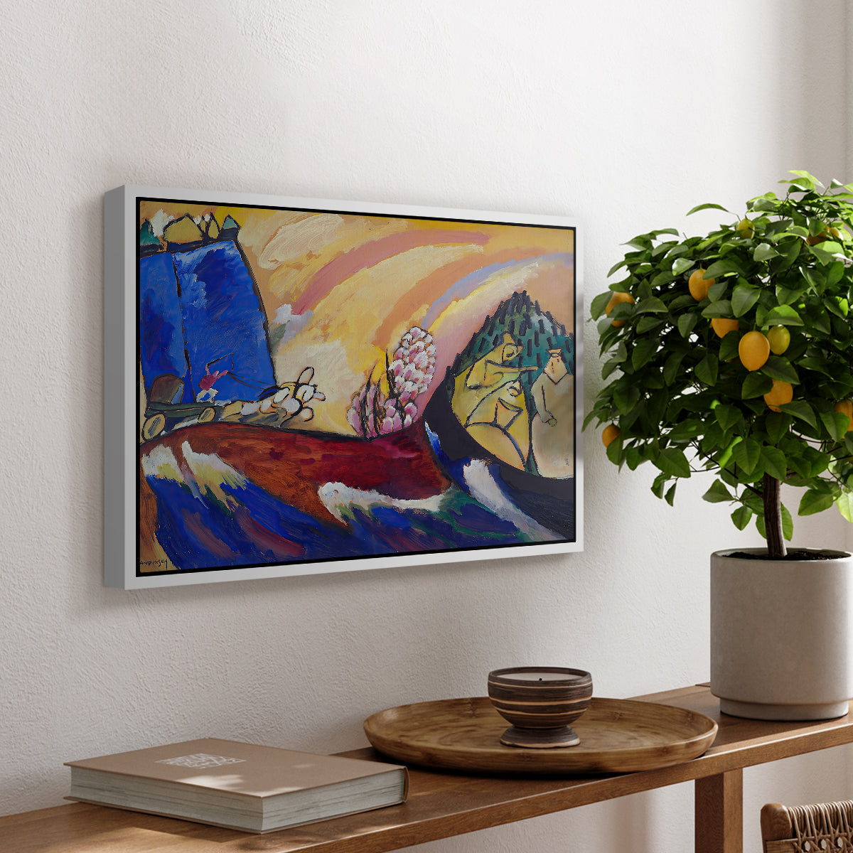 Painting with Troika, 1911 - Floater Framed Canvas Print