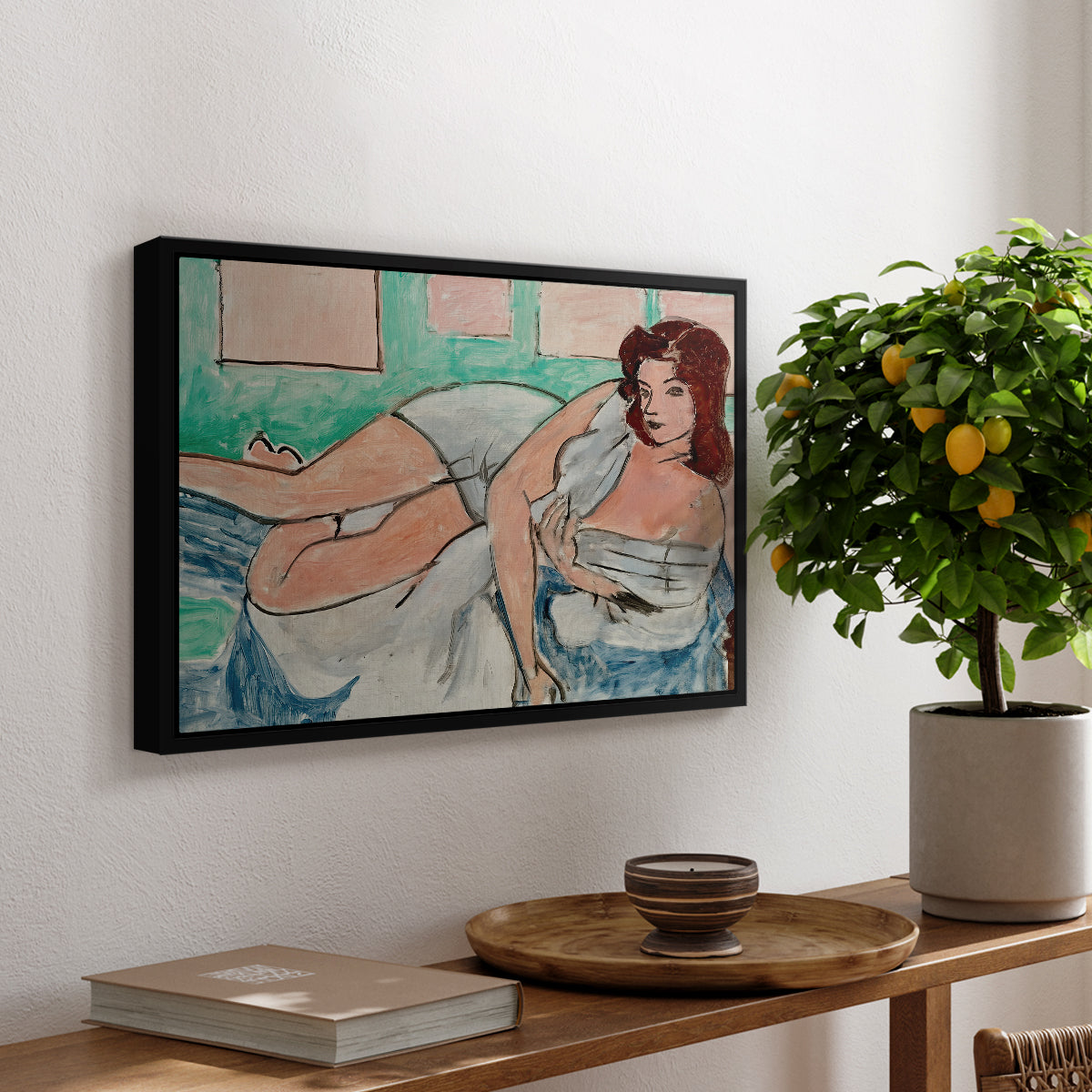 Nude in a Bathrobe (Nu au peignoir), 1941 - Floater Framed Canvas Print