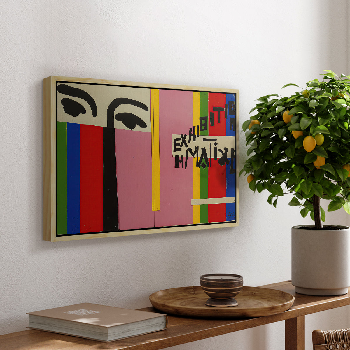 Design for Cover of Exhibition Catalogue, 1951 - Floater Framed Canvas Print