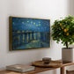 Starry Night Over the Rhône, 1888 - Floater Framed Canvas Print