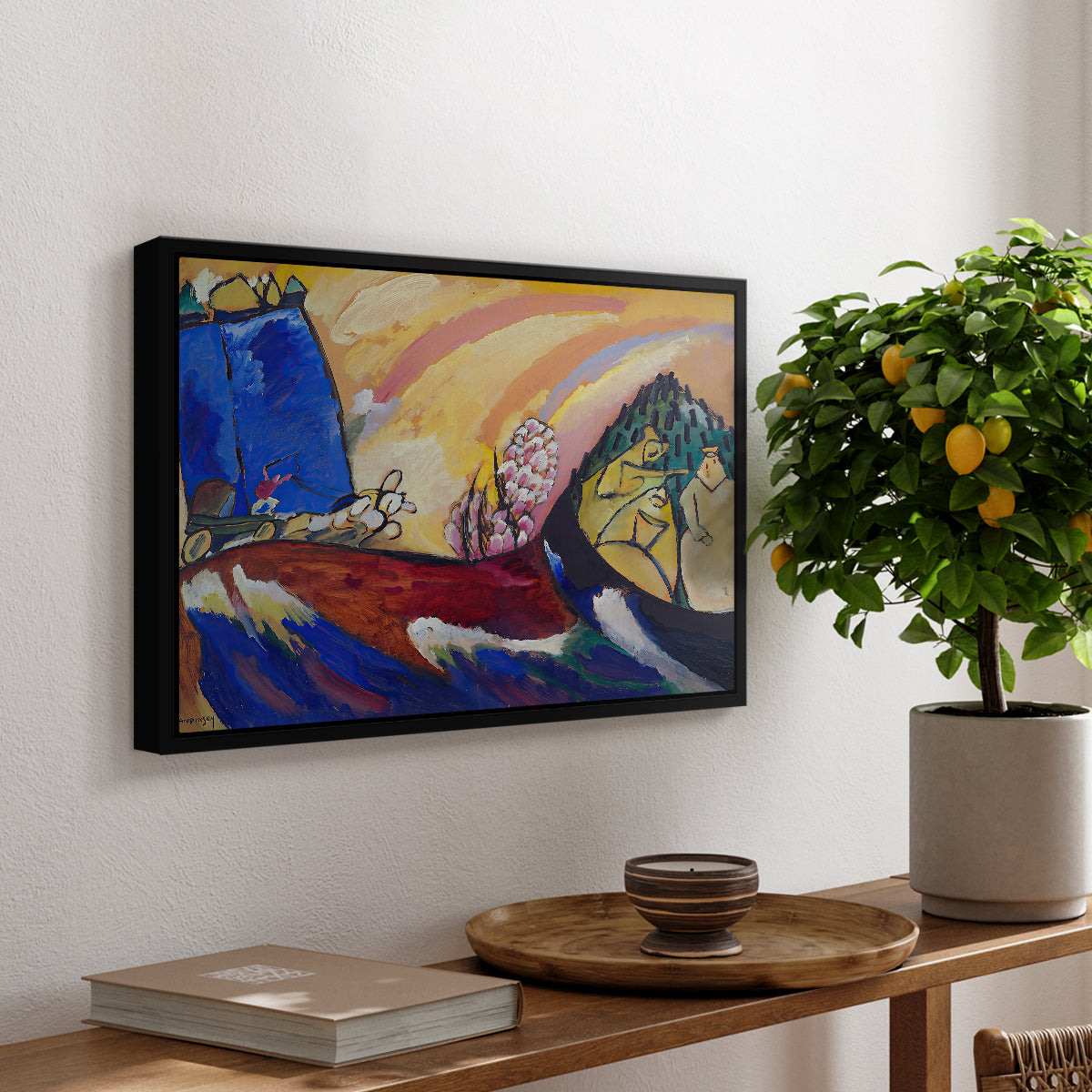 Painting with Troika, 1911 - Floater Framed Canvas Print