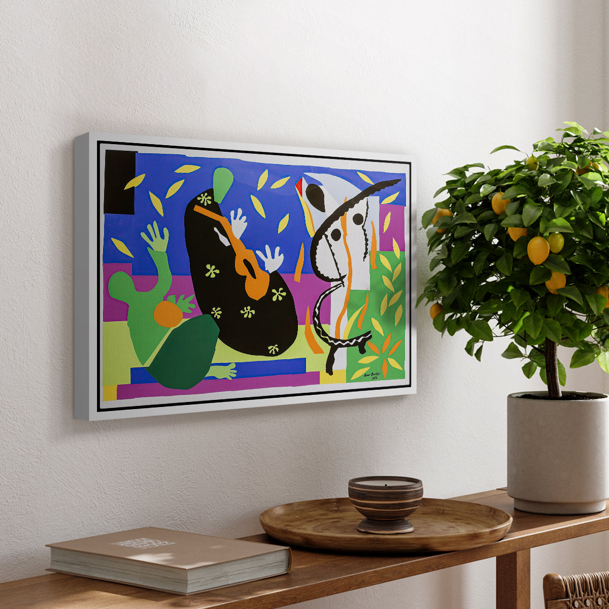 The Sorrows of the King, 1952 - Floater Framed Canvas Print