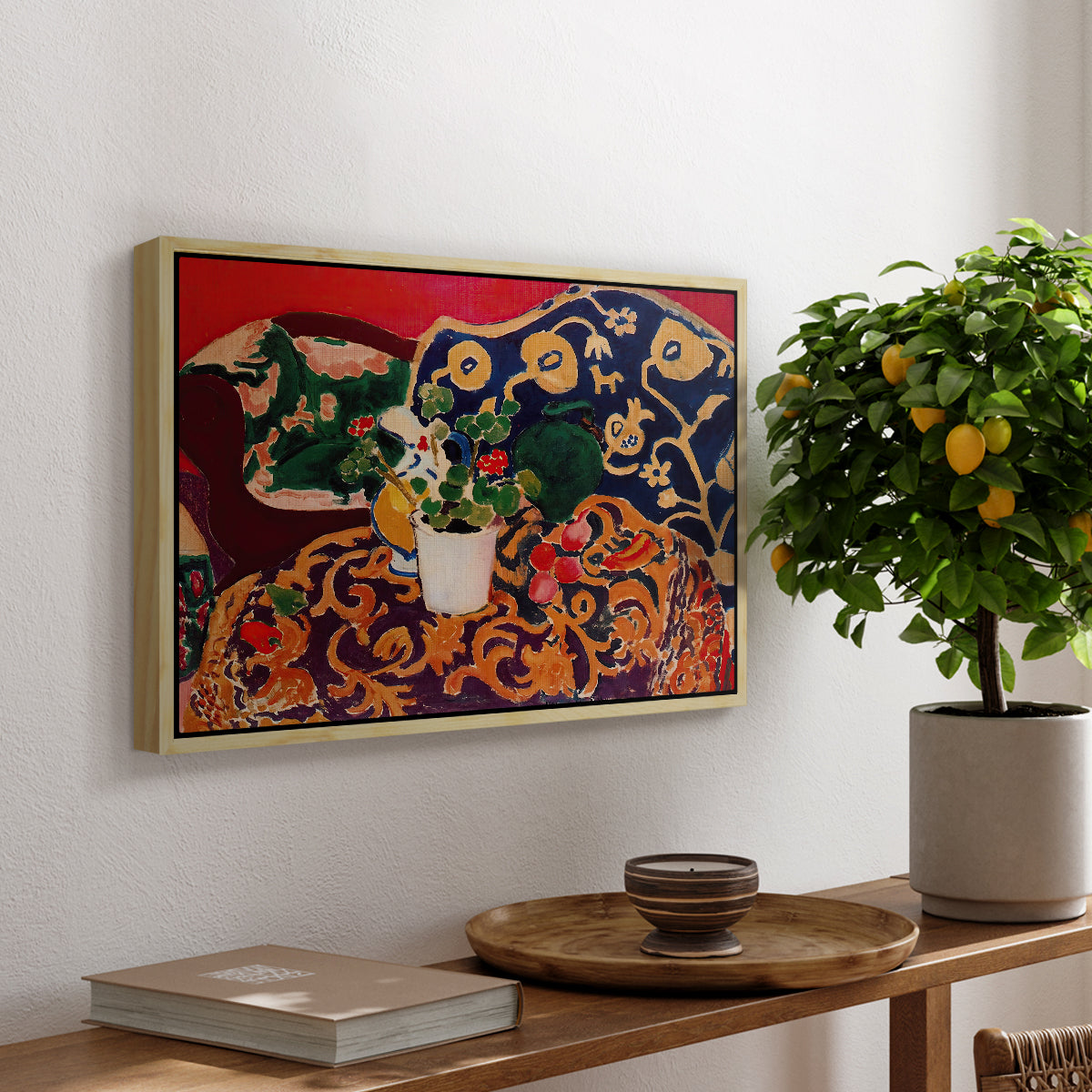 Spanish Still Life, c. 1910 - Floater Framed Canvas Print
