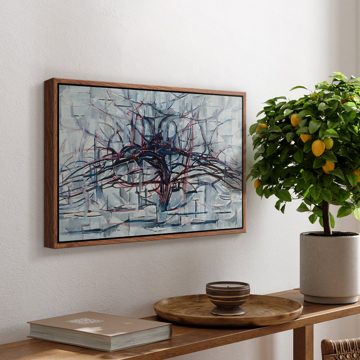 Horizontal Tree, 1912 - Floater Framed Canvas Print