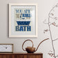 Bubble Bath - Premium Framed Print - Distressed Barnwood Frame - Ready to Hang