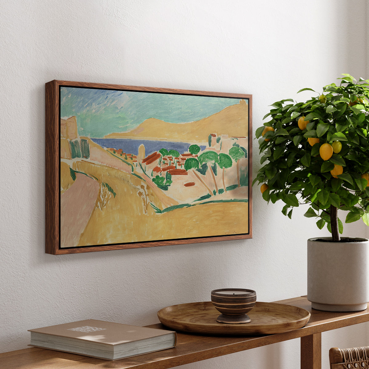 Collioure in August, c. 1911 - Floater Framed Canvas Print