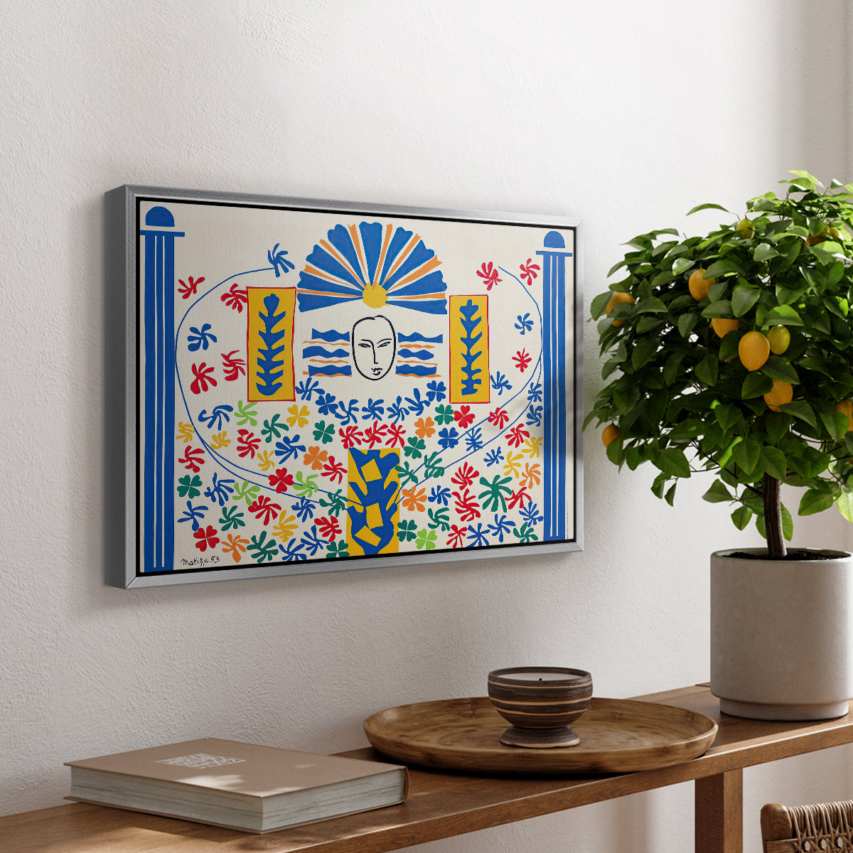Apollo (Apollon), 1953 - Floater Framed Canvas Print