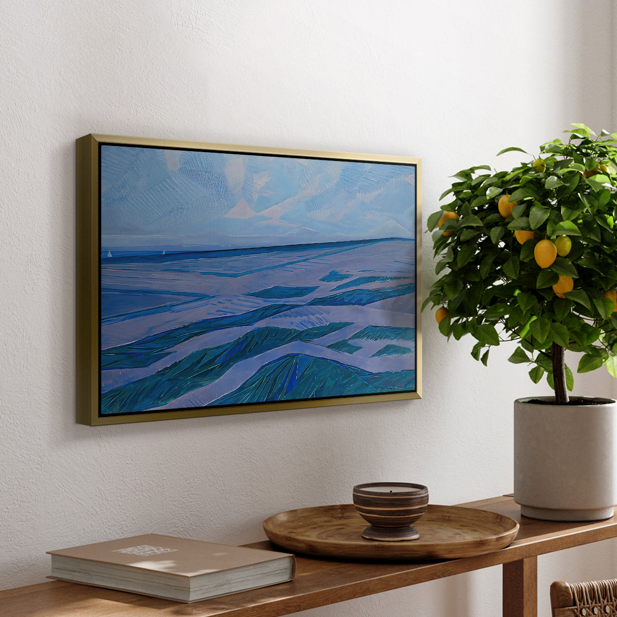 Dune Landscape, 1911 - Floater Framed Canvas Print