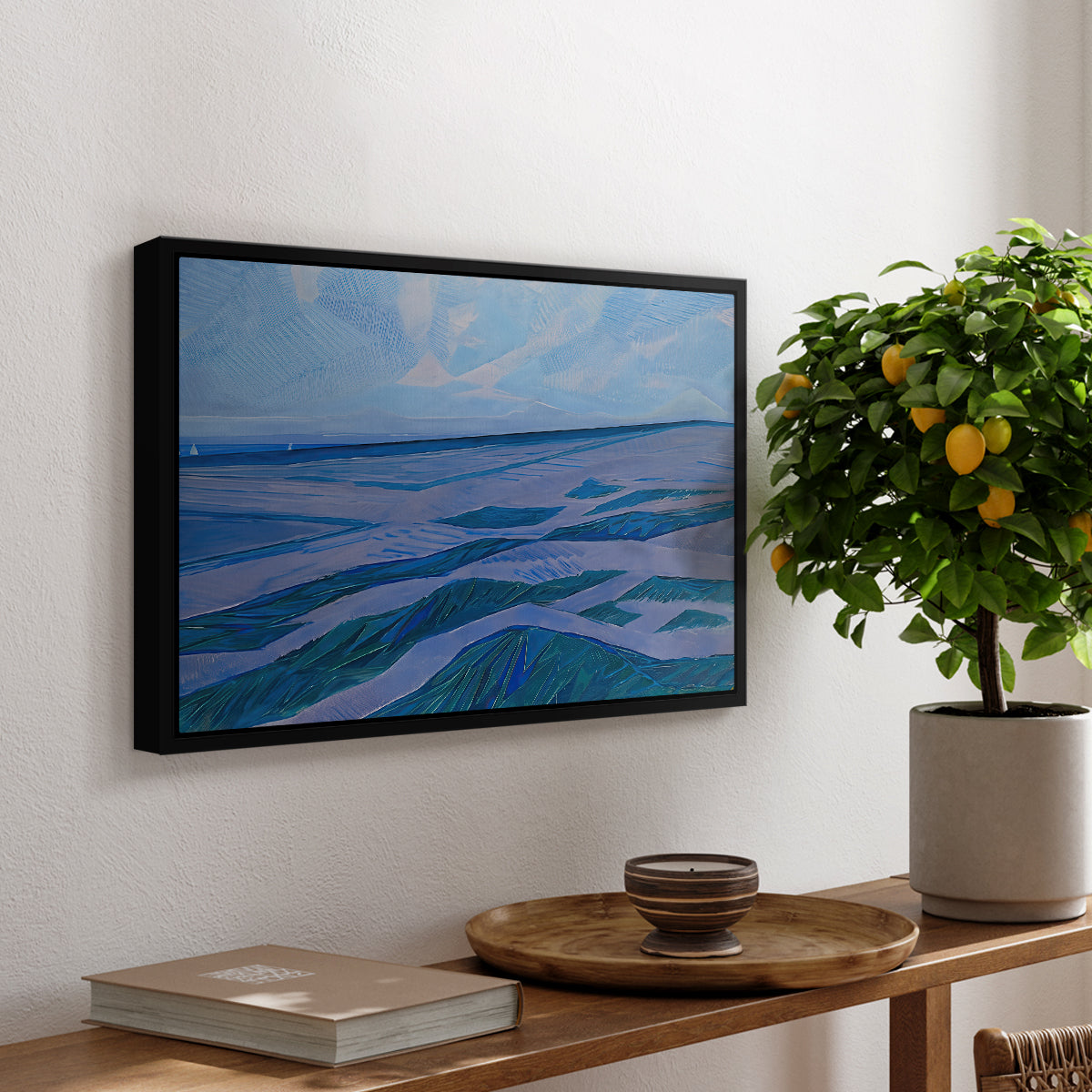 Dune Landscape, 1911 - Floater Framed Canvas Print