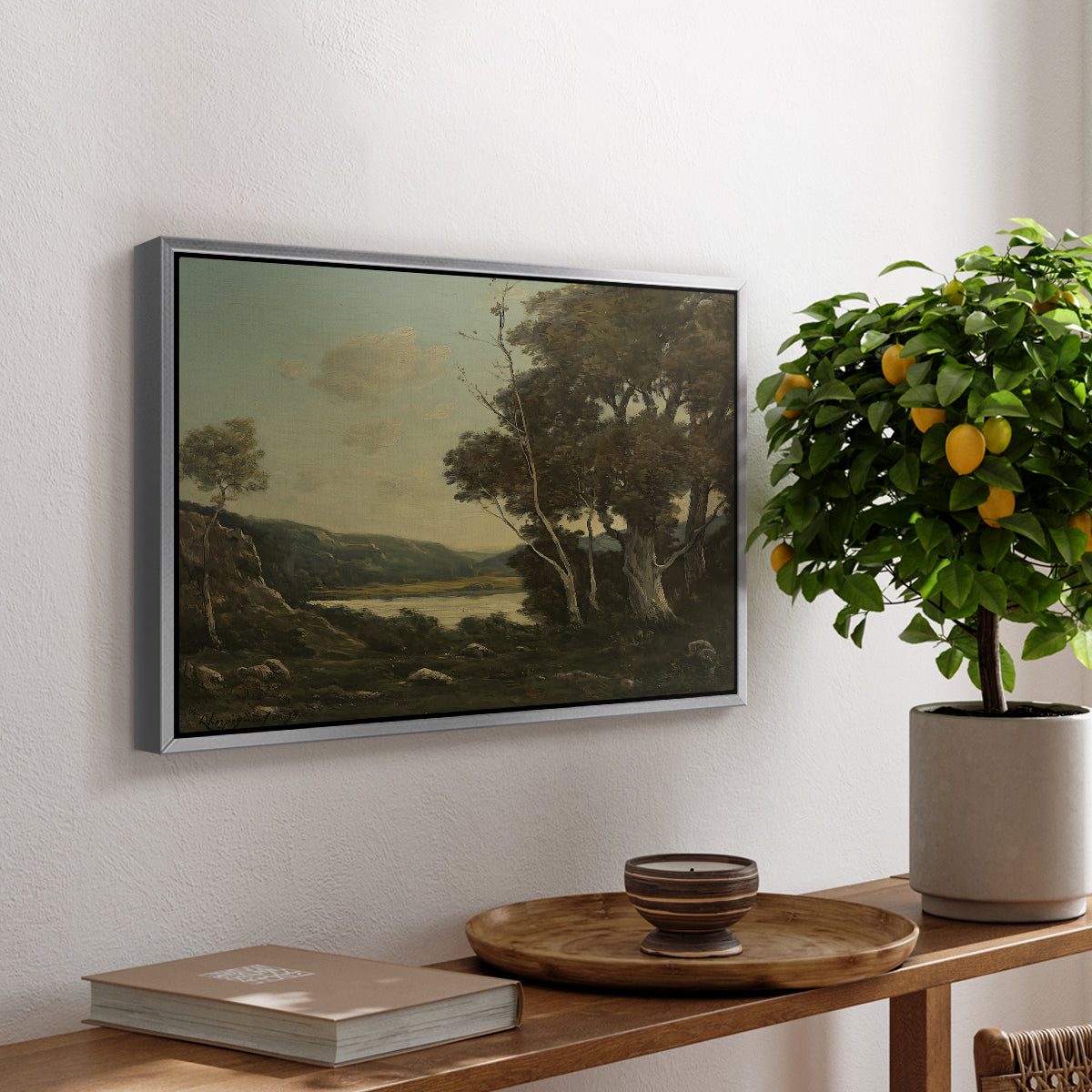Landscape, 1898 - Floater Framed Canvas Print