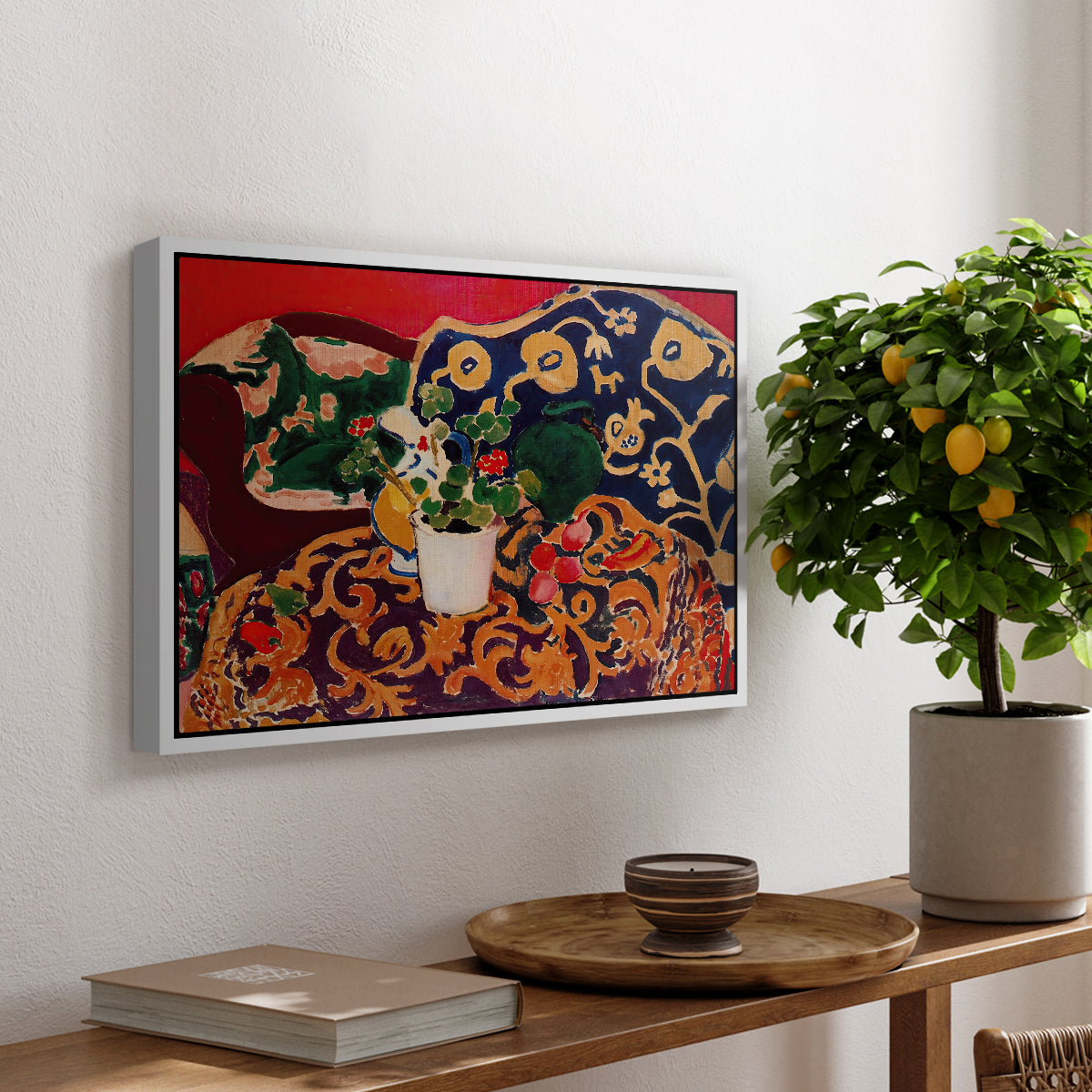 Spanish Still Life, c. 1910 - Floater Framed Canvas Print