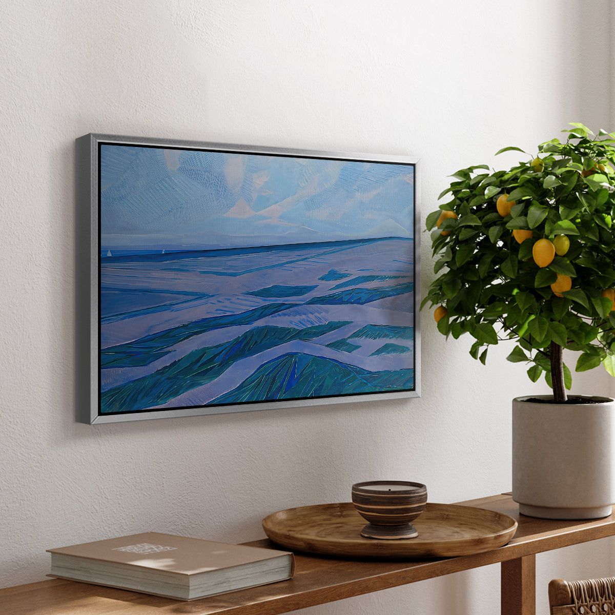 Dune Landscape, 1911 - Floater Framed Canvas Print