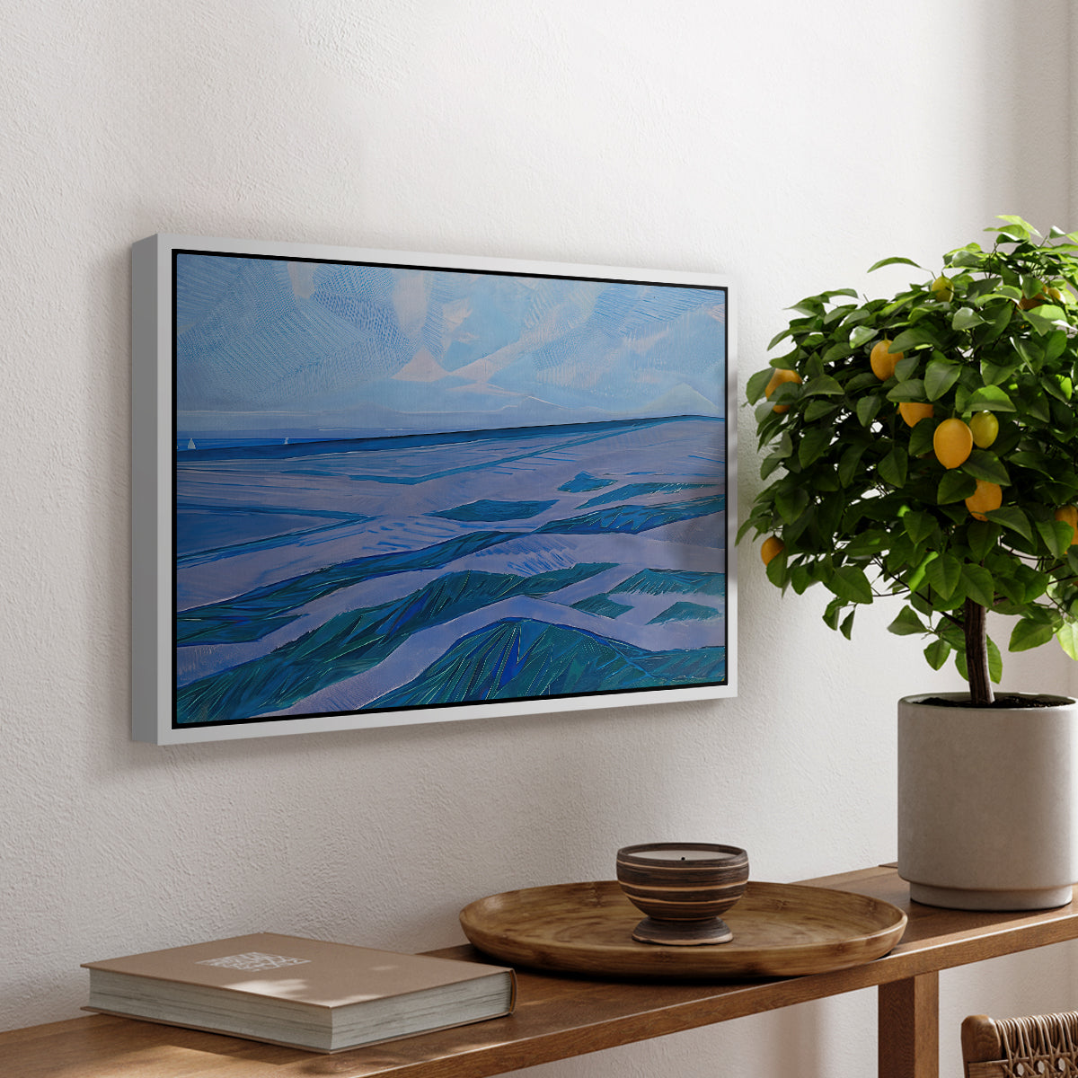 Dune Landscape, 1911 - Floater Framed Canvas Print