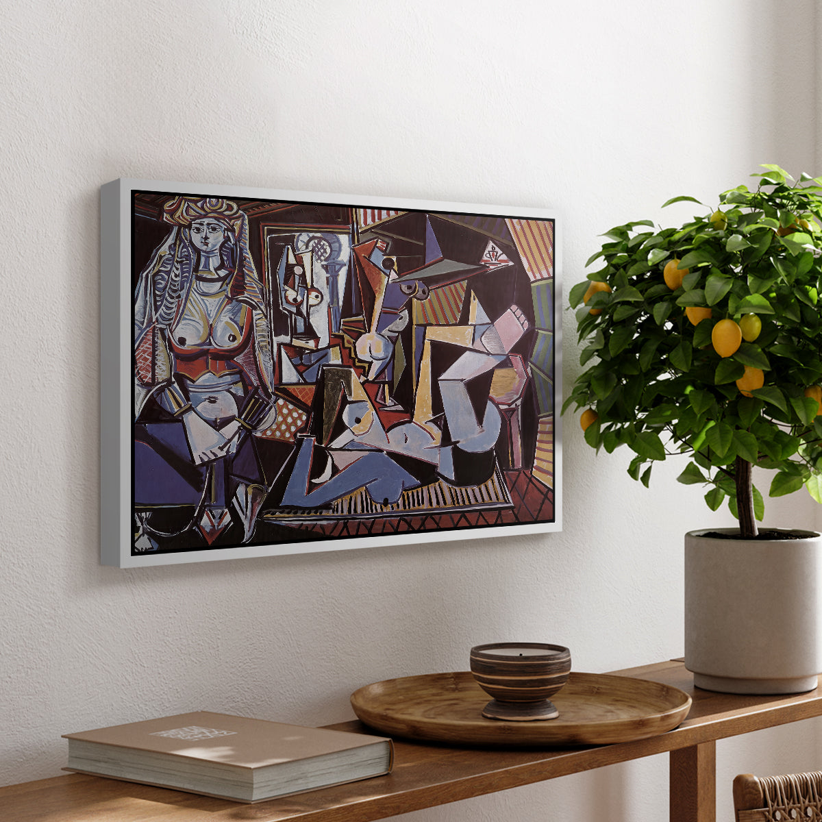 Women of Algiers (Version O), 1955 - Floater Framed Canvas Print