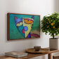 Celestial Cat - Floater Framed Canvas Print