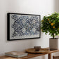Watercolour for Printed Fabric Design: Wey, c. 1882-1883 - Floater Framed Canvas Print