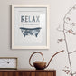 Palm Bath I - Barnwood Framed Art Print