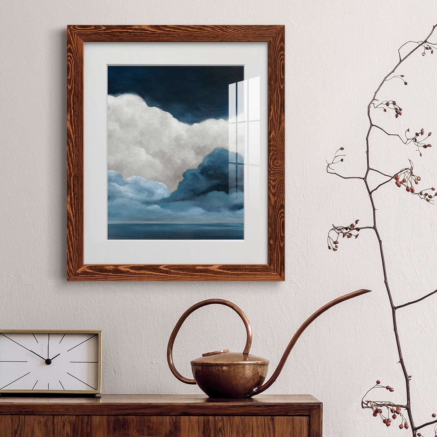 Nature's Drama I - Premium Framed Print - Distressed Barnwood Frame - Ready to Hang