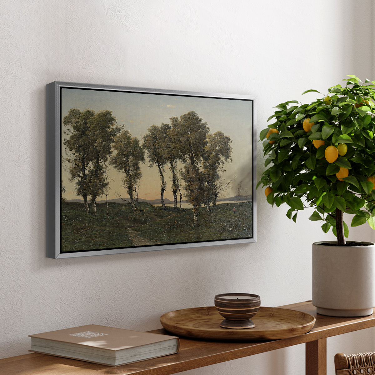 Autumn Evening, 1894 - Floater Framed Canvas Print
