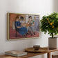 Domino Players, 1921 - Floater Framed Canvas Print