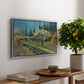 Orchard in Blossom, Bordered by Cypresses, 1888 - Floater Framed Canvas Print