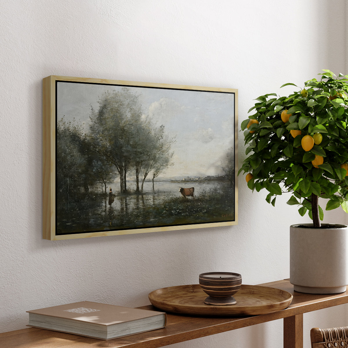 The Marsh (Le Marais), c. 1865-1870 - Floater Framed Canvas Print