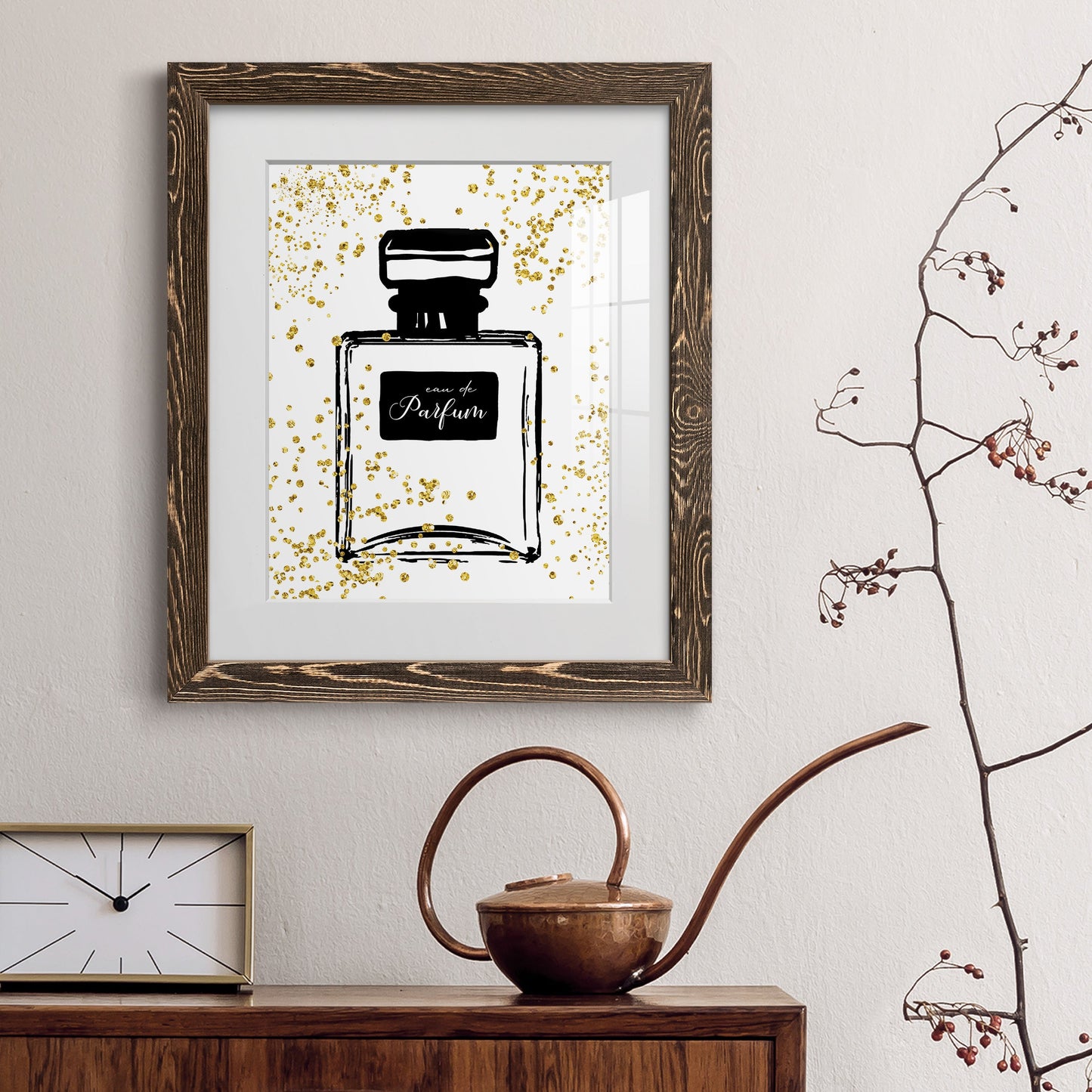 Glitter Perfume II - Premium Framed Print - Distressed Barnwood Frame - Ready to Hang