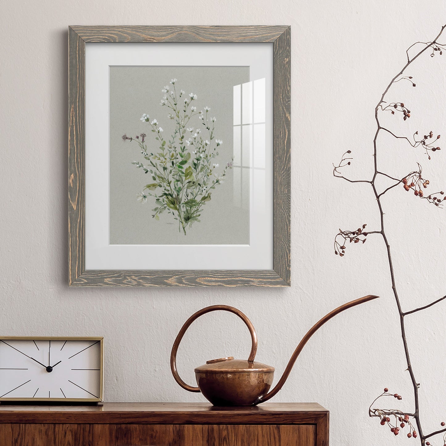 Bouquet of Grace I - Premium Framed Print - Distressed Barnwood Frame - Ready to Hang