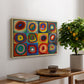 Color Study: Squares with Concentric Circles, 1913 - Floater Framed Canvas Print