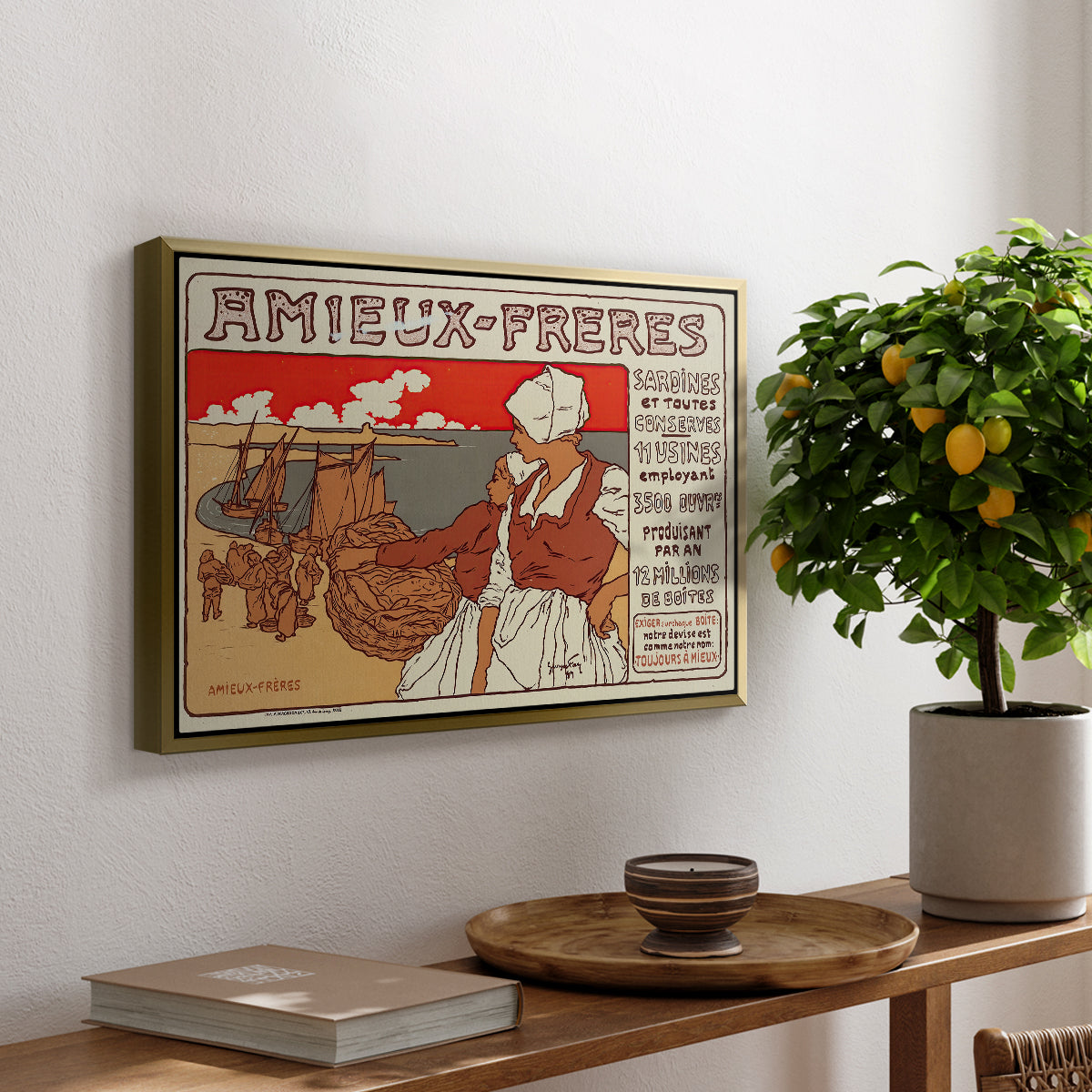 Amieux-Frères (Advertising Poster), 1899 - Floater Framed Canvas Print